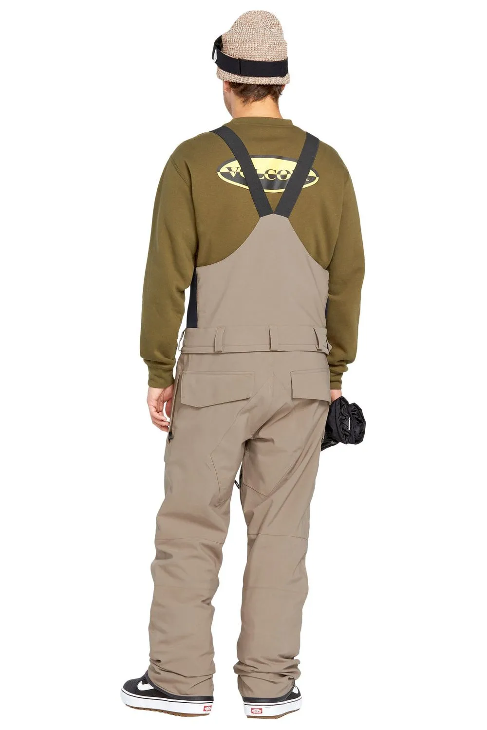 Volcom Roan Bib Overall Chestnut Brown