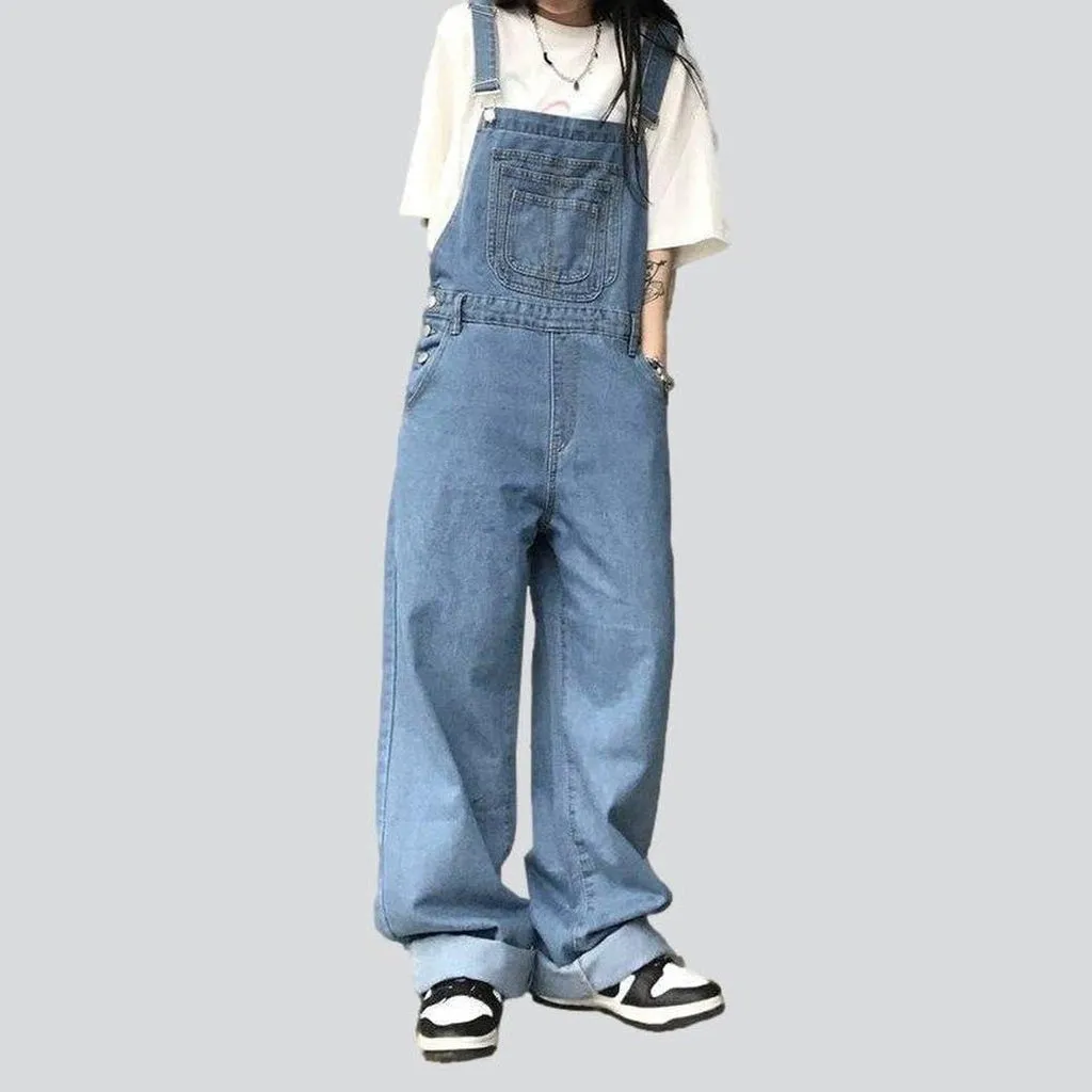 Wide leg women's overall