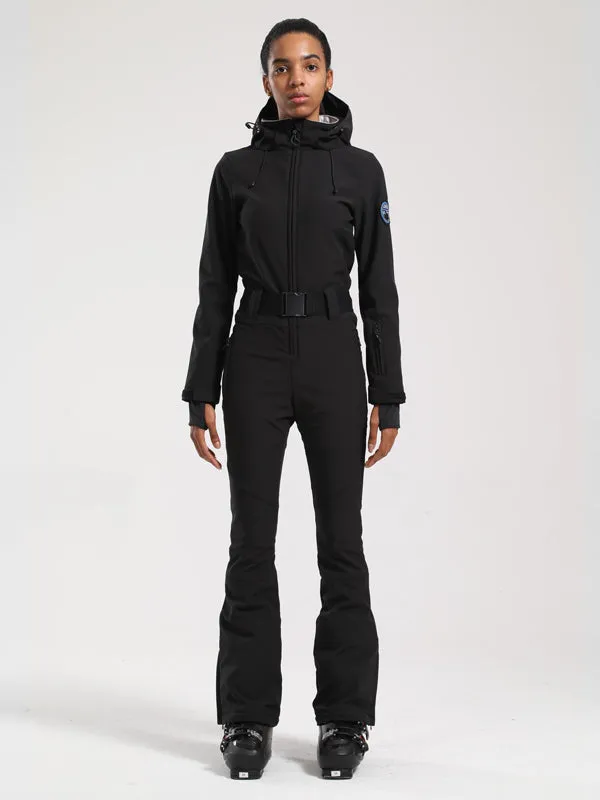 Women's Gsou Snow Classic Belted Flare One Piece Ski Suit