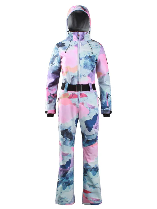 Women's Gsou Snow Classic Belted Flare Ski Suit