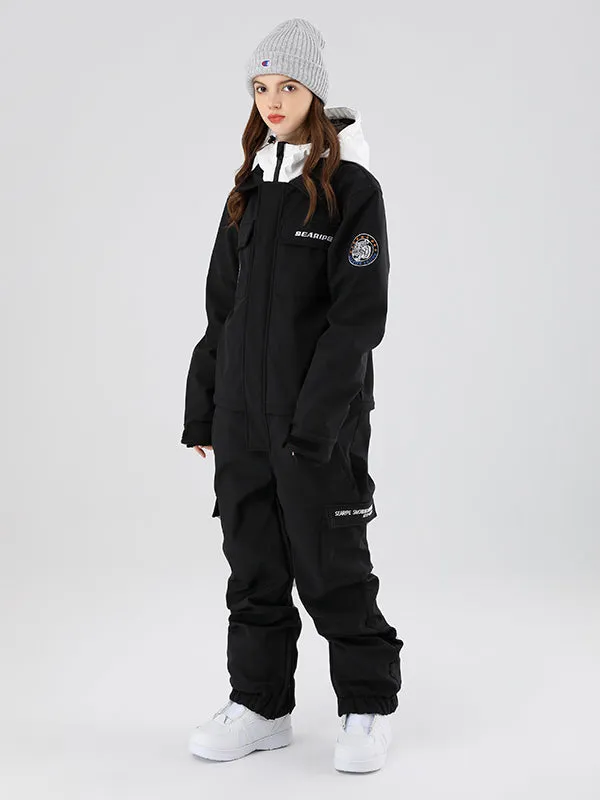 Women's Searipe Mountain Slope Star One Piece Snowsuit Ski Jumpsuit