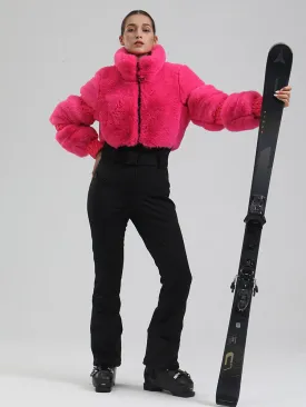 Women's Warm Fleece One-piece Ski Jumpsuits