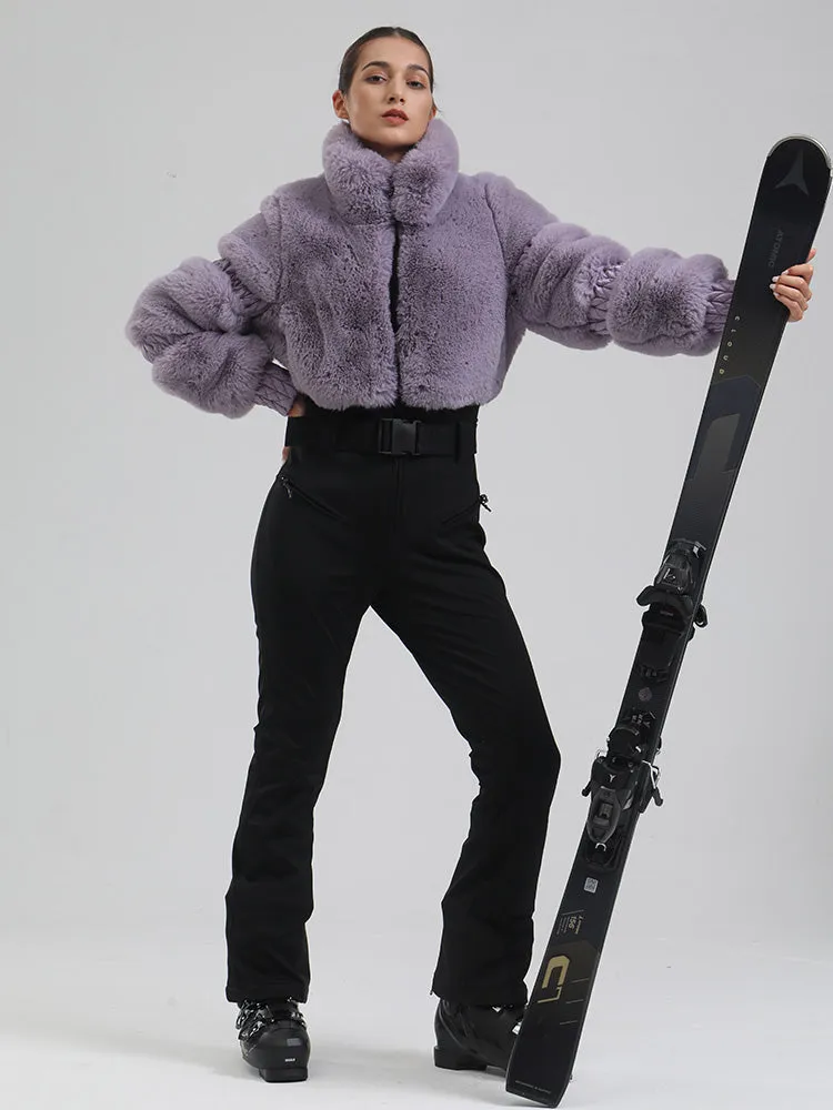 Women's Warm Fleece One-piece Ski Jumpsuits